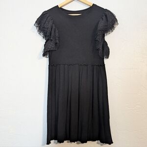 Black Casual Whimsigoth Dress Elevated Basic Grunge Twee Alt Punk Cute Emo Goth